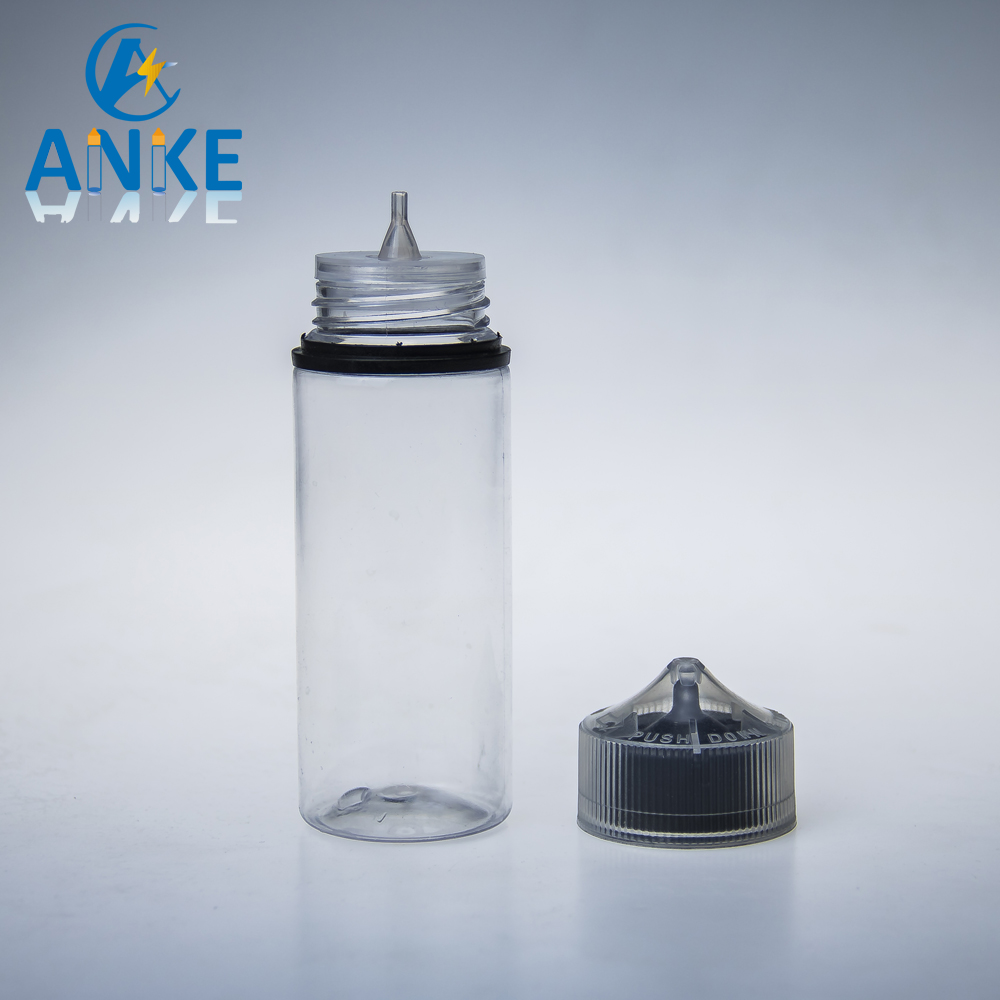 Factory best selling Clear Plastic Dropper 10ml -
 Anke-Refill-V3: 120ml clear e-liquid bottle with break-off tip – Anke