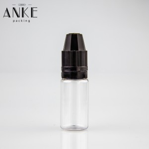 Factory Price For 2 In 1 Beauty Machine -
 10ml TPD6 bottle clear bottle with black childproof temper cap. – Anke