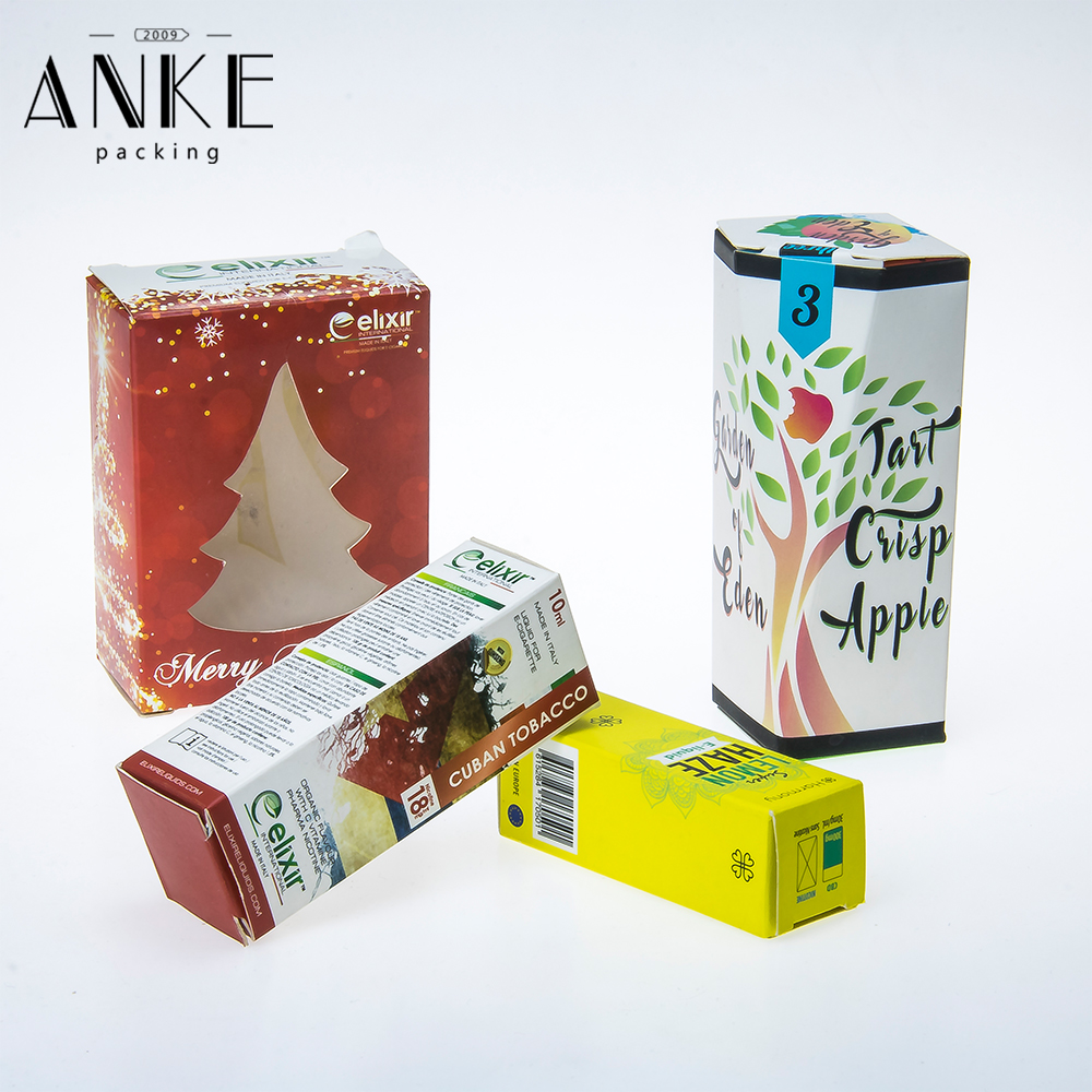 Good Wholesale Vendors Dropper 30ml Bottle -
 OEM Single Paper Box with Printing for e liquid bottle – Anke