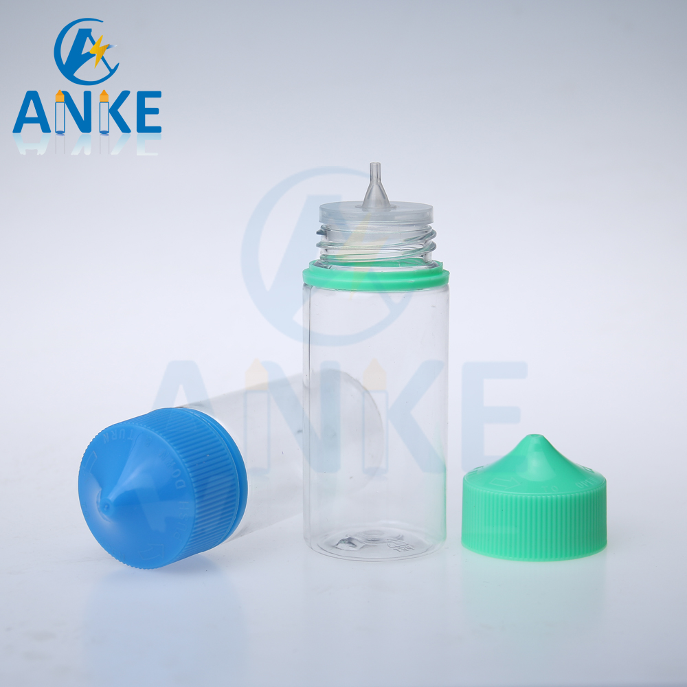 OEM/ODM China Perfume Bottles 100ml -
 Anke-Refill-V3: 100ml clear e-liquid bottle with break-off tip – Anke